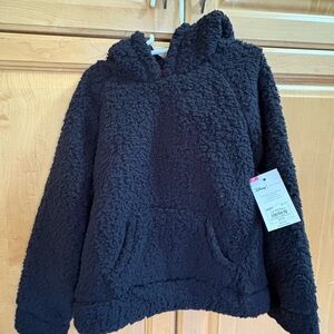 Disney Black Sherpa Hoodie for Kids